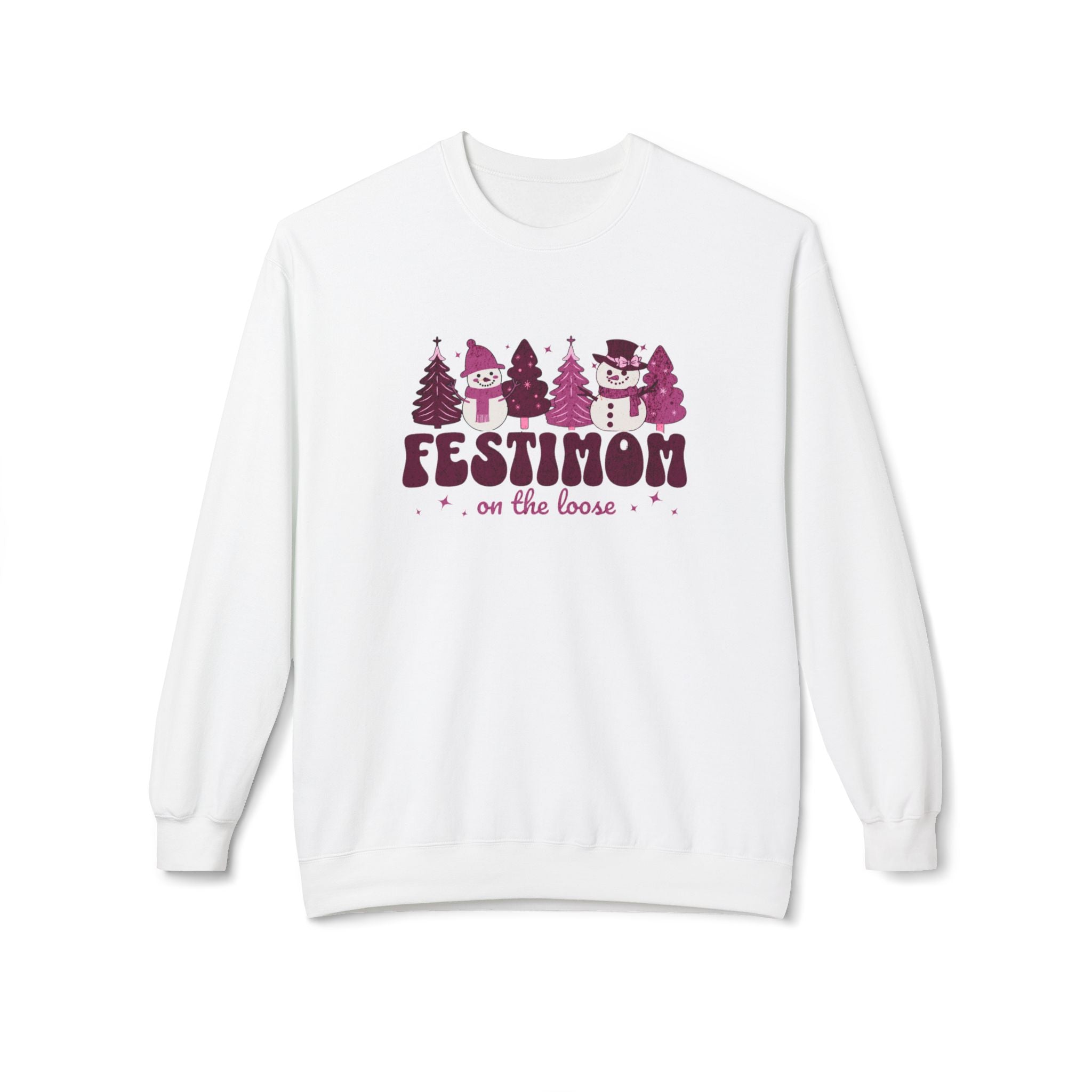 Christmas Festimom Sweatshirt| Mom Sweater| Snowman and Women Sweater