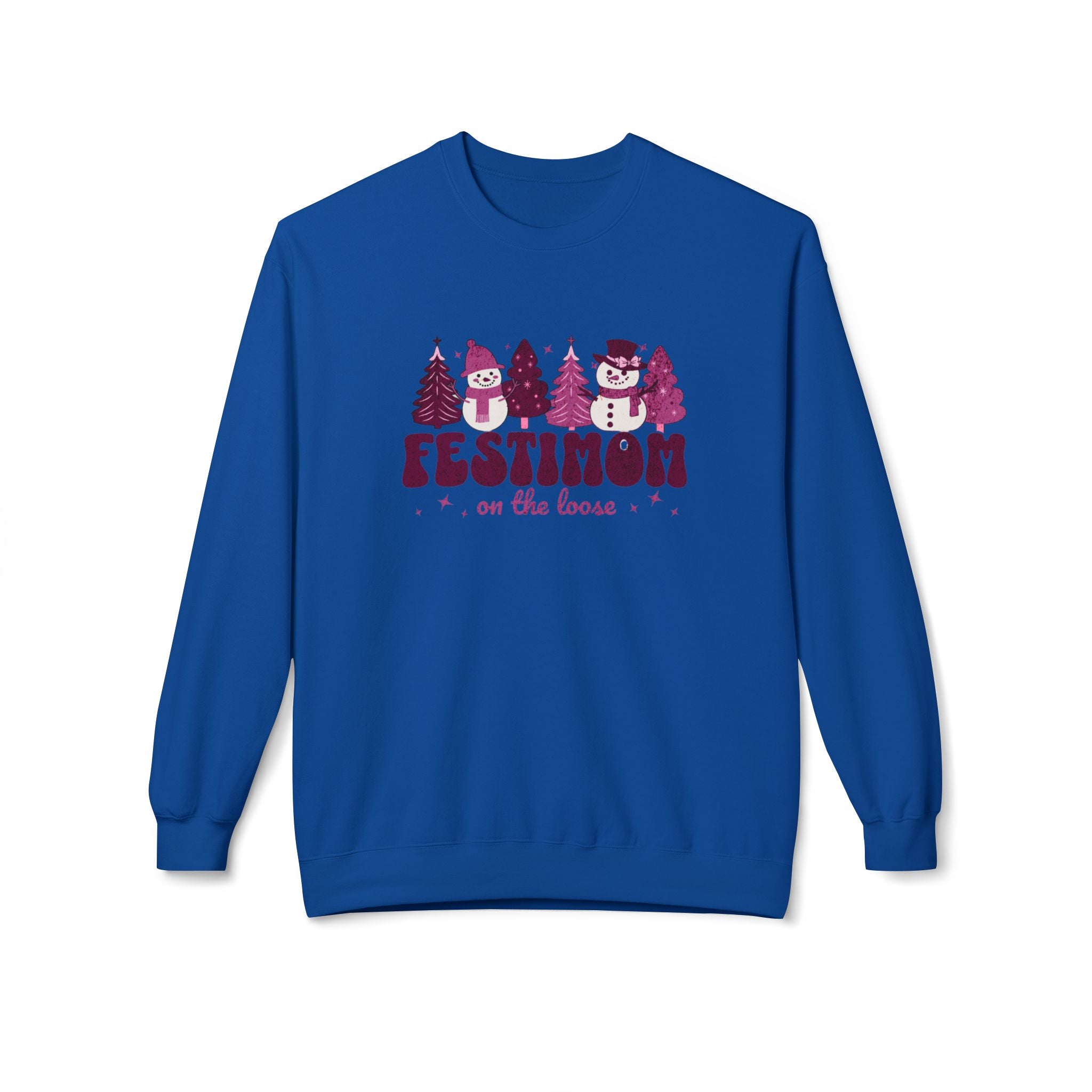 Christmas Festimom Sweatshirt| Mom Sweater| Snowman and Women Sweater