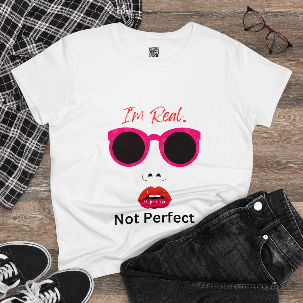 I'm Real. Not Perfect. By Doctor T-shirt Studio