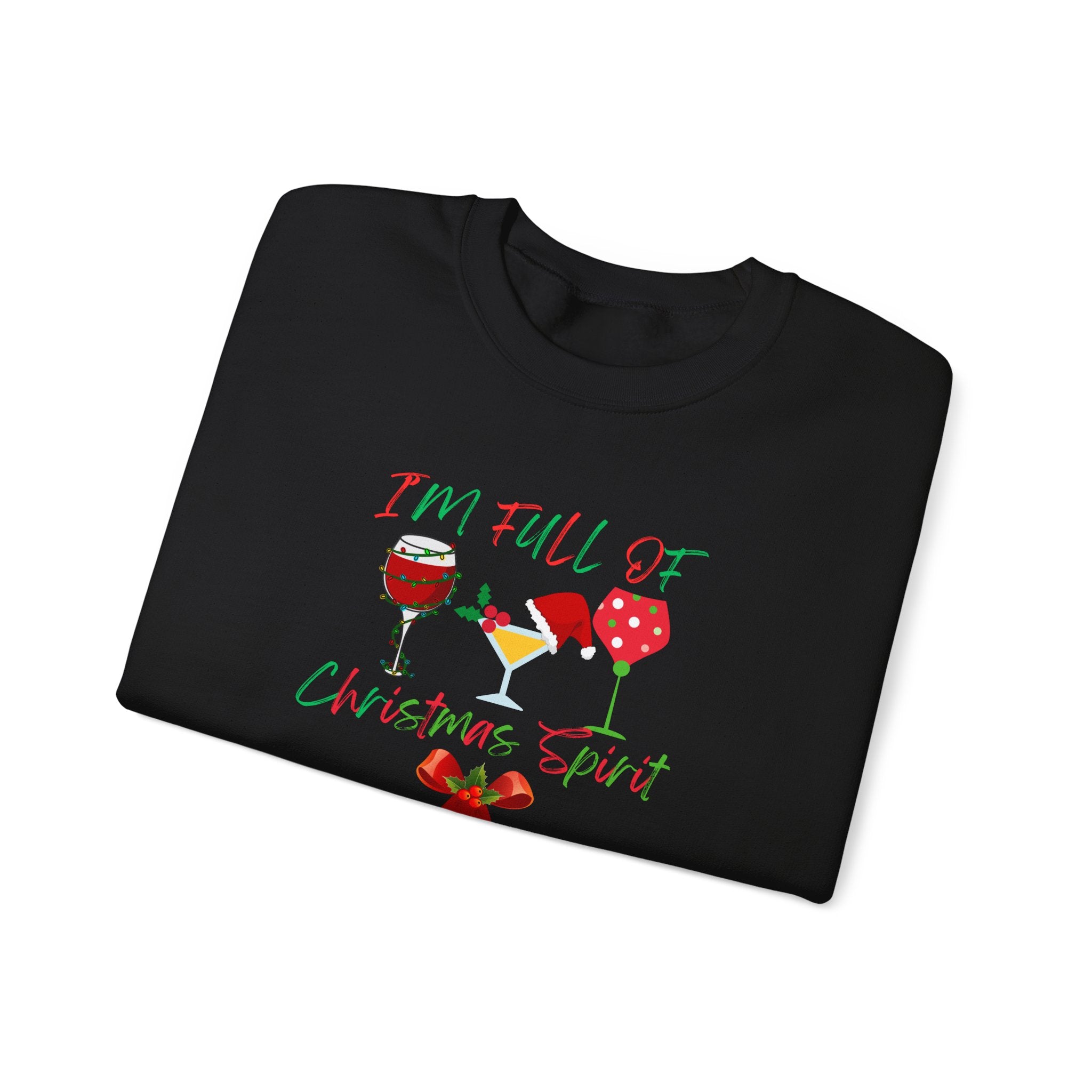 Christmas Spirit Wine Sweatshirt