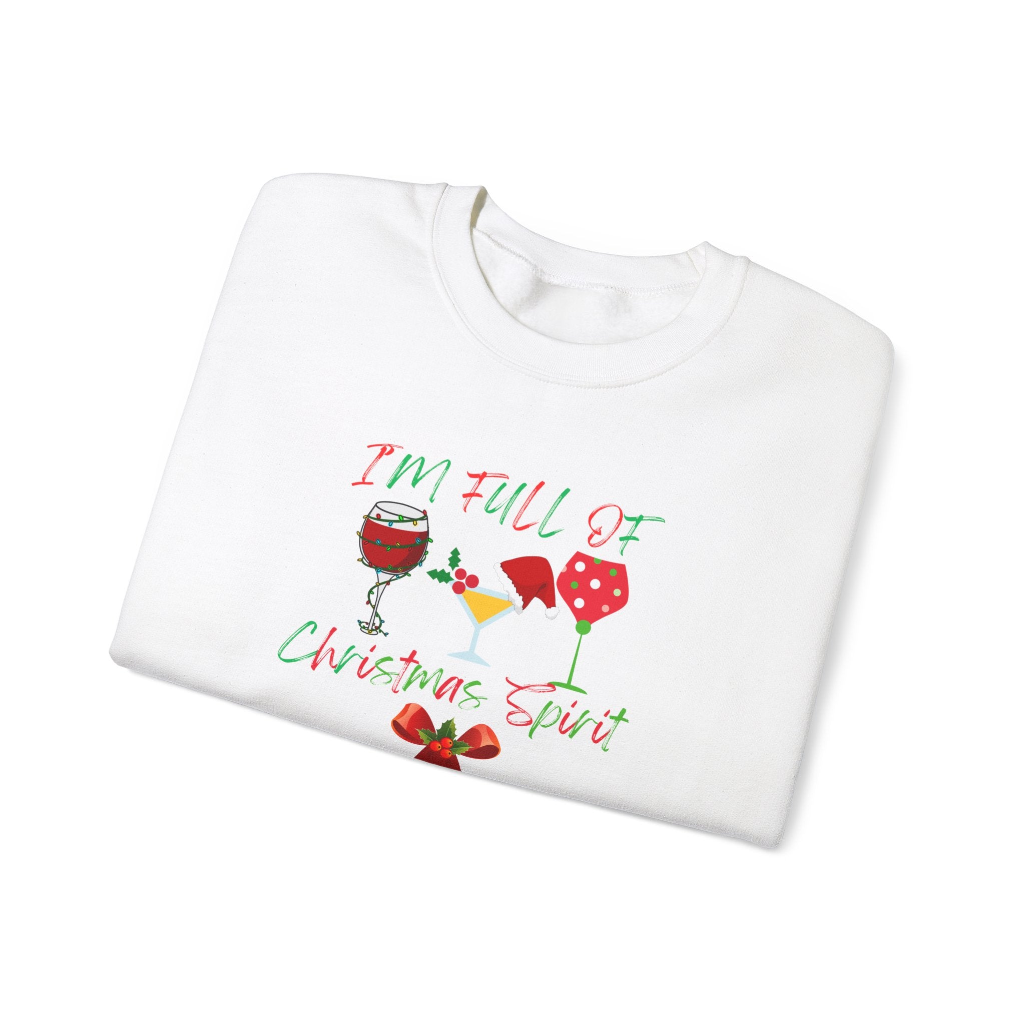 Christmas Spirit Wine Sweatshirt