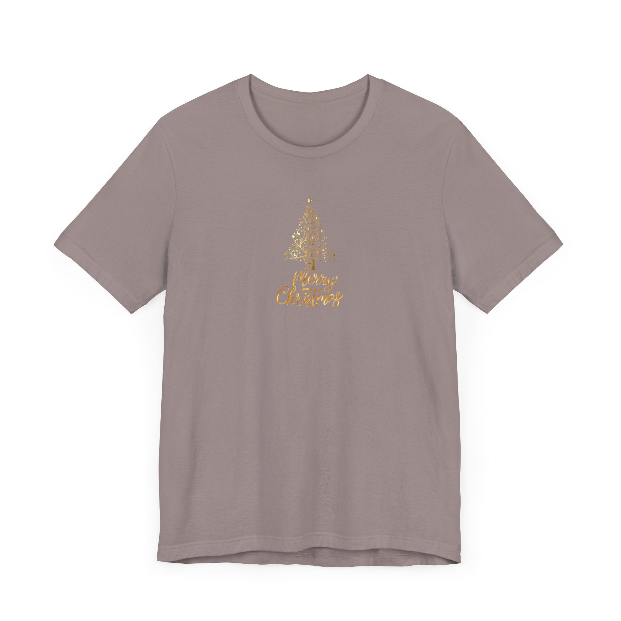 Christmas Golden Tree Unisex Tee Shirt