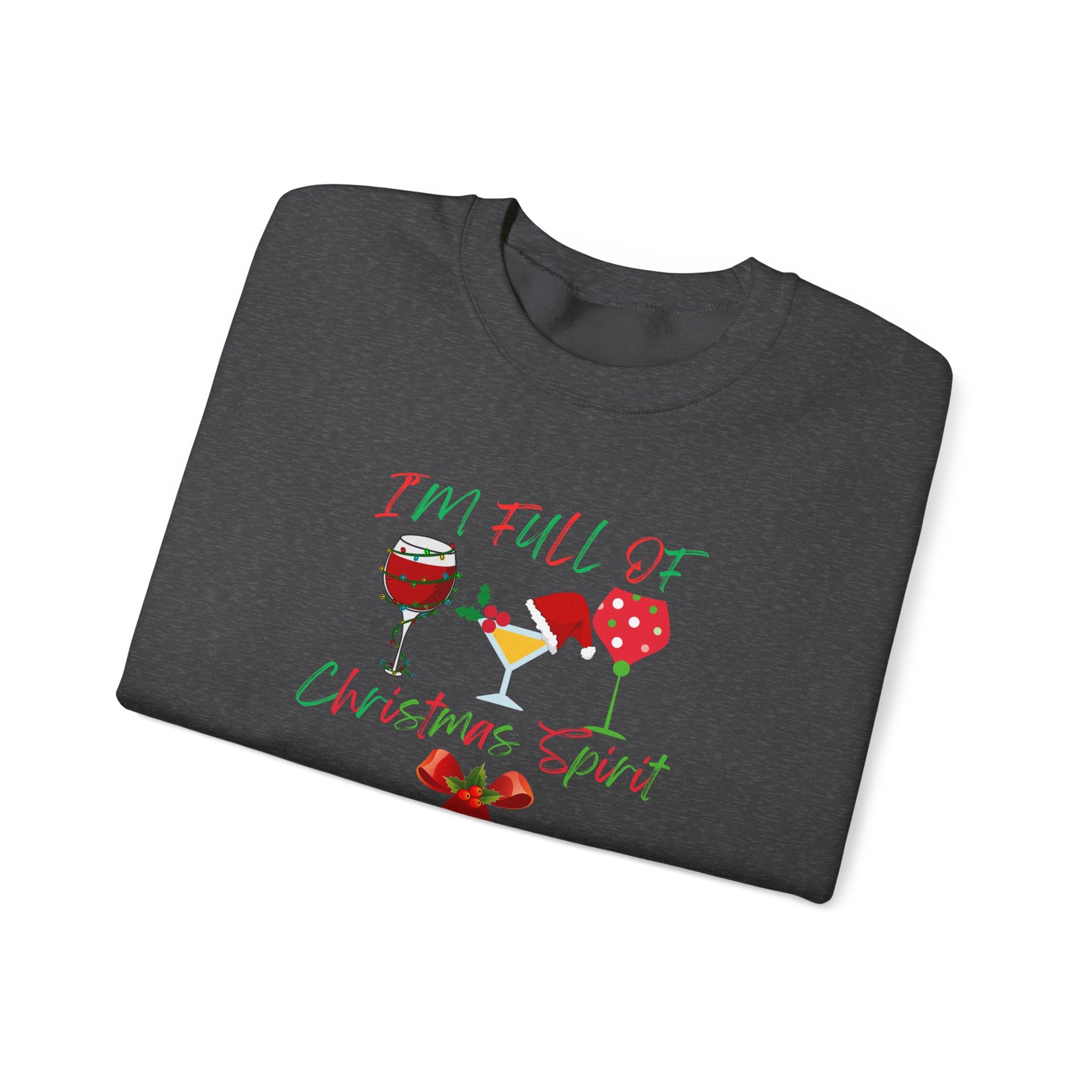 Christmas Spirit Wine Sweatshirt