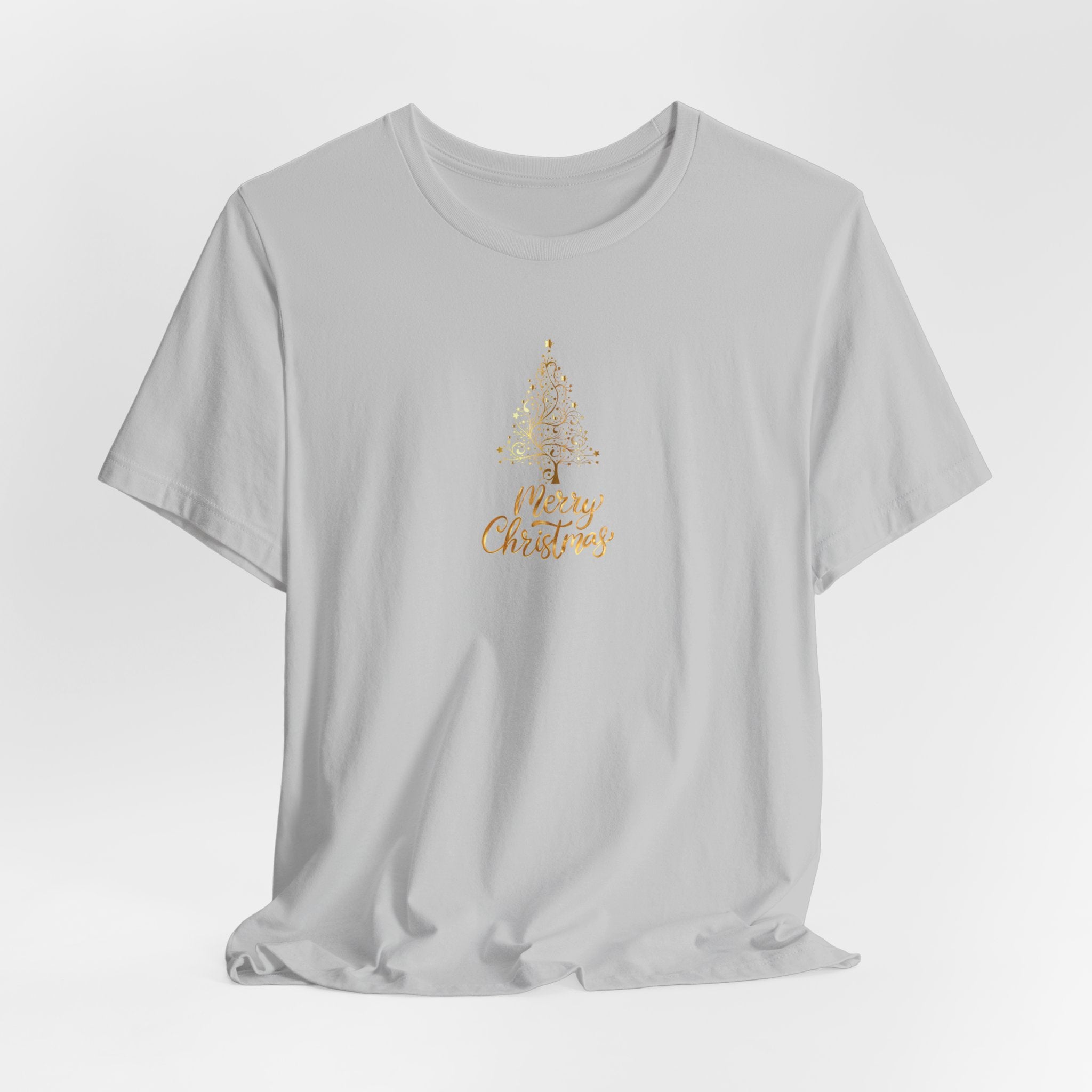 Christmas Golden Tree Unisex Tee Shirt