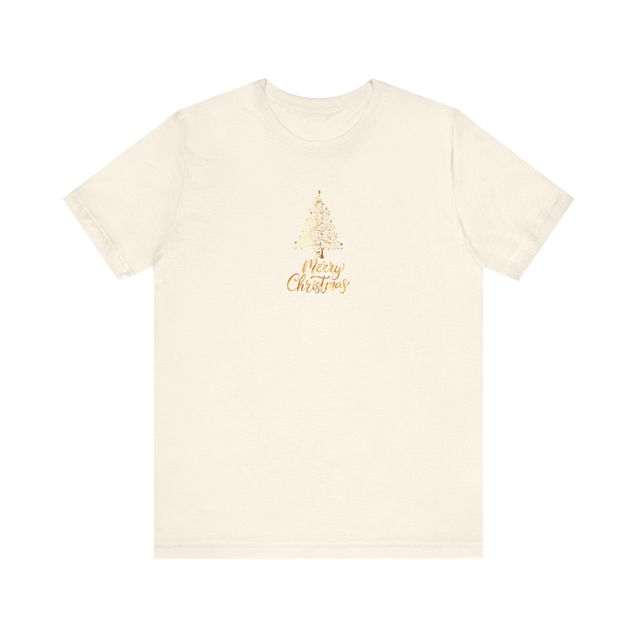 Christmas Golden Tree Unisex Tee Shirt