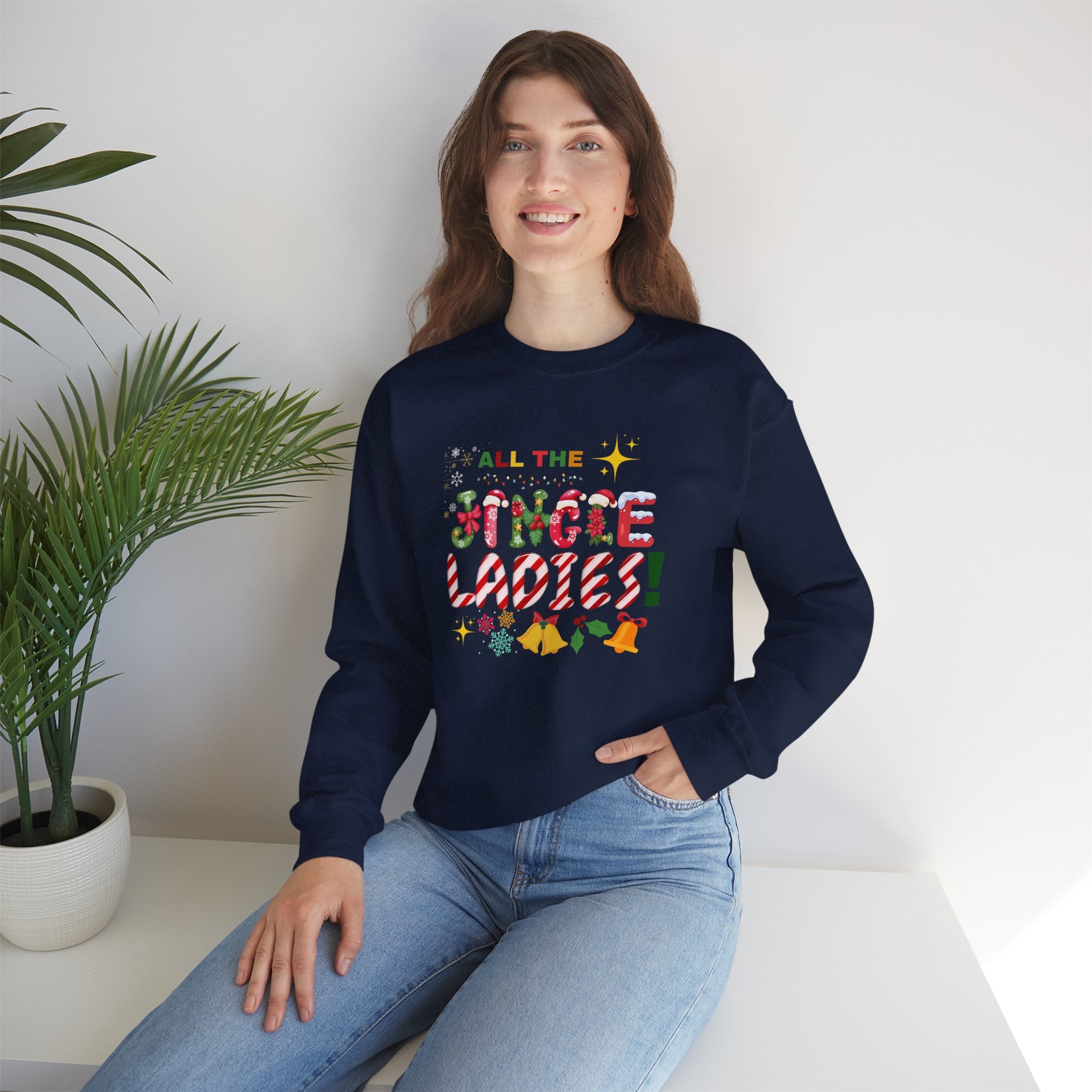 All The Jingle Ladies Sweatshirt| Christmas Sweater| Womens Christmas sweater