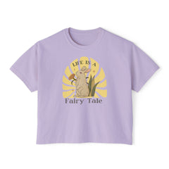 'Life is a fairy tale'| boxy tee| Vintage Shirt|  Women's T-Shirt