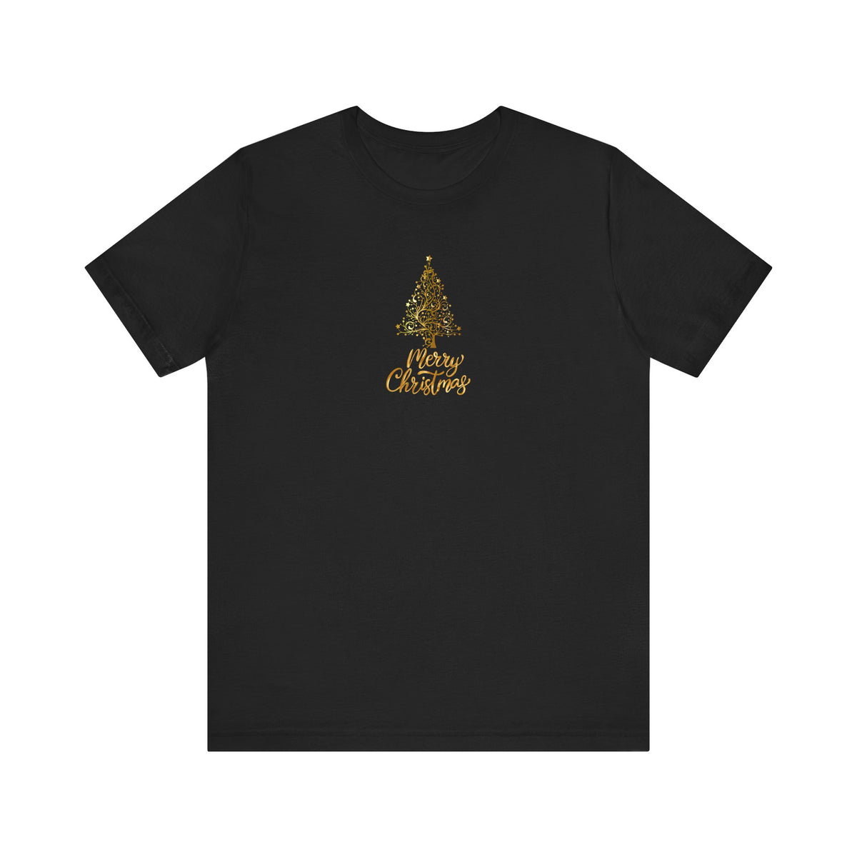 Christmas Golden Tree Unisex Tee Shirt