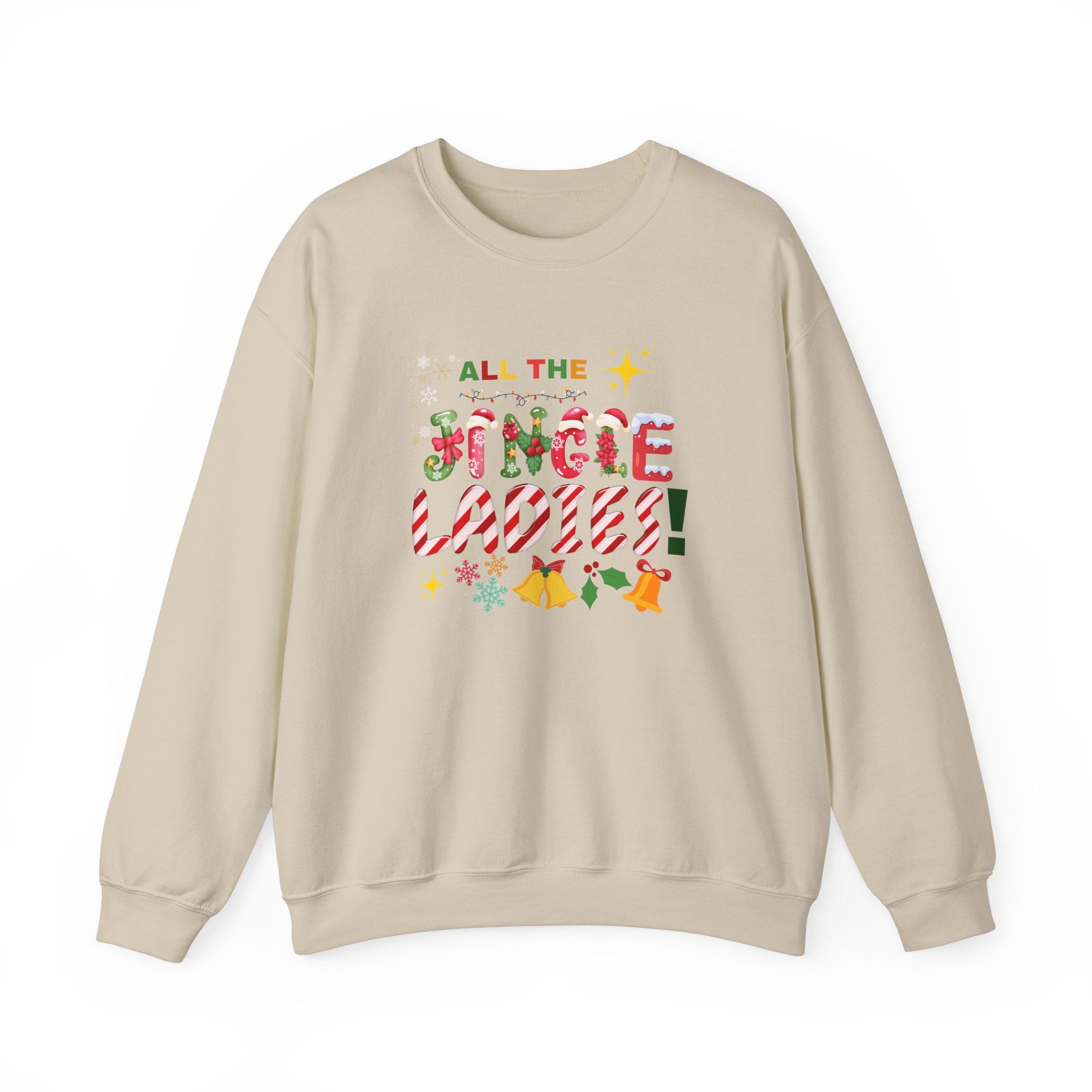 All The Jingle Ladies Sweatshirt| Christmas Sweater| Womens Christmas sweater