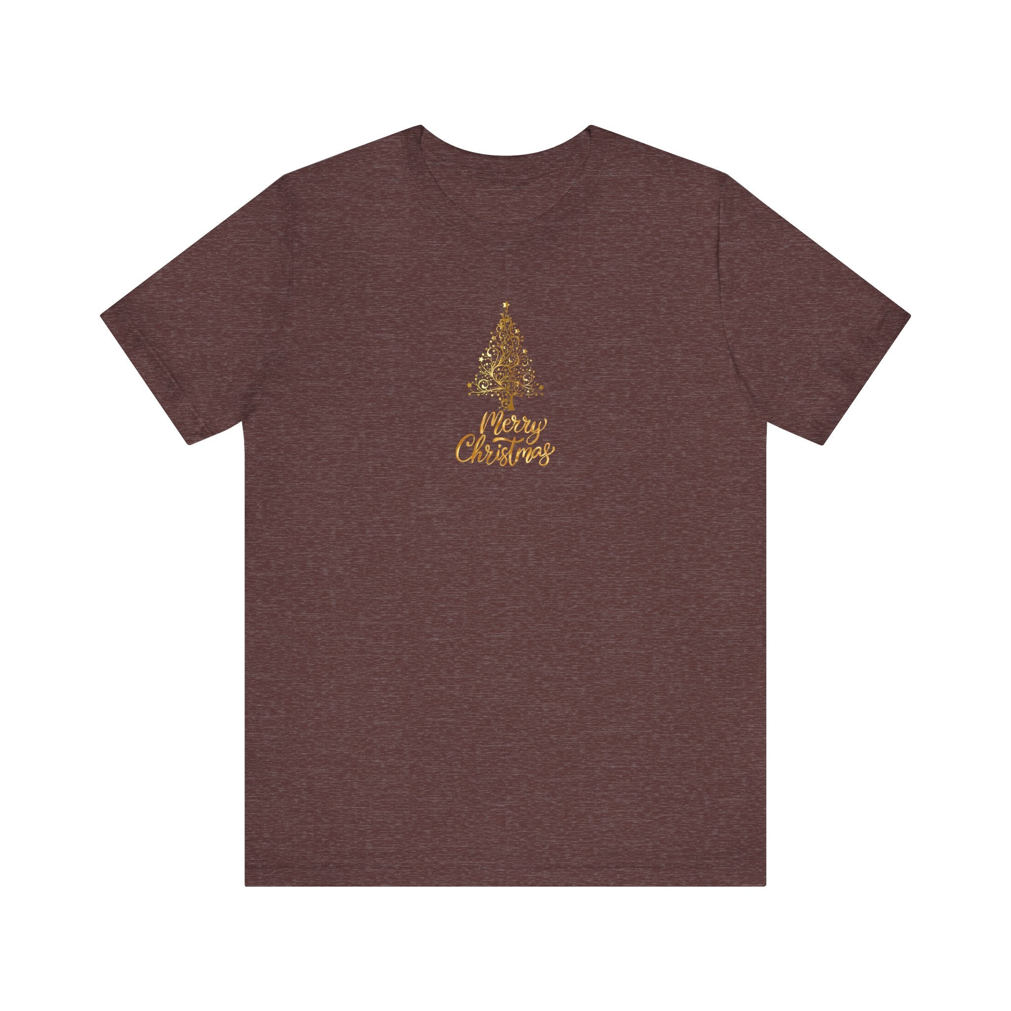 Christmas Golden Tree Unisex Tee Shirt