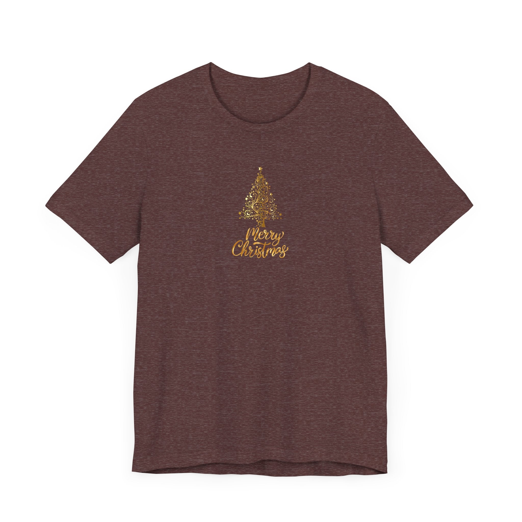 Christmas Golden Tree Unisex Tee Shirt