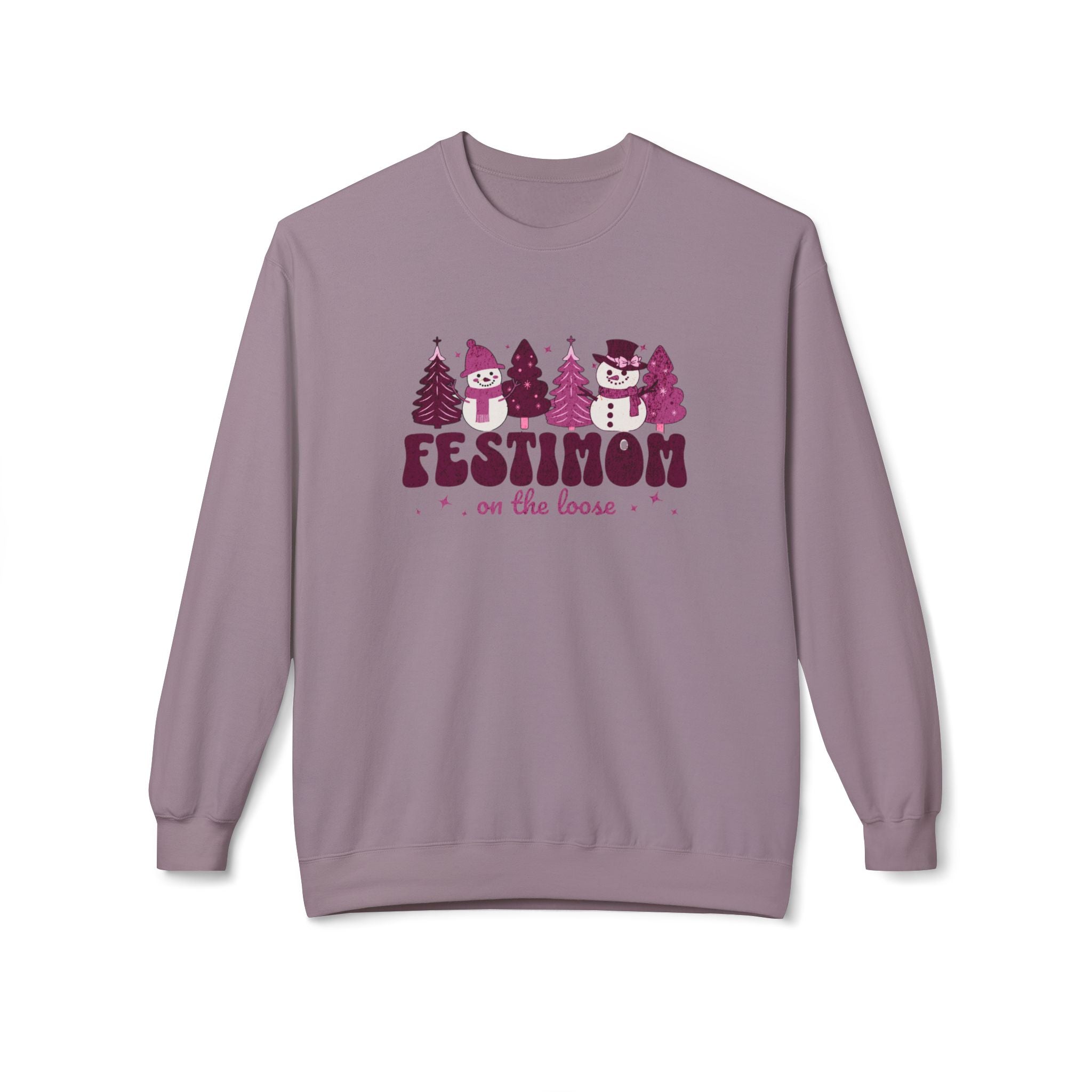 Christmas Festimom Sweatshirt| Mom Sweater| Snowman and Women Sweater