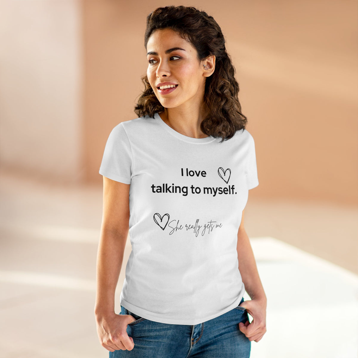 "I talk to myself. she gets me" by Doctor T-shirt Studio