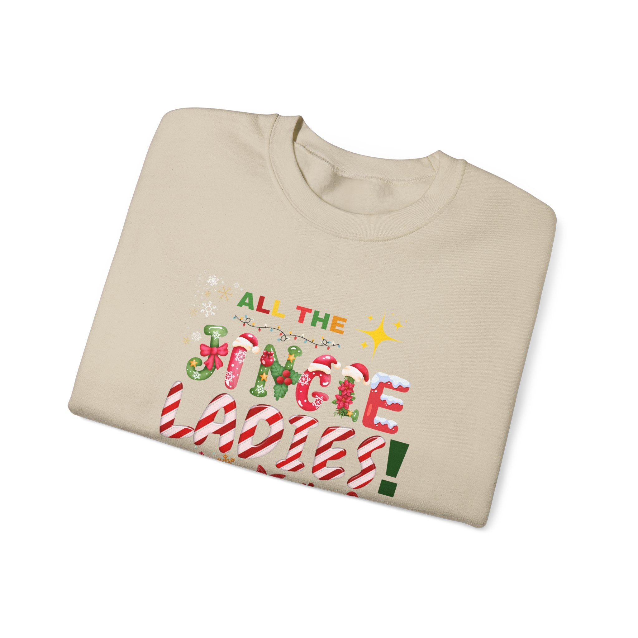 All The Jingle Ladies Sweatshirt| Christmas Sweater| Womens Christmas sweater