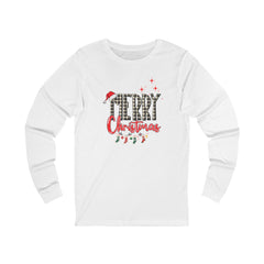 Merry Christmas Long Sleeve Tee| Christmas Stockings| Star shirt