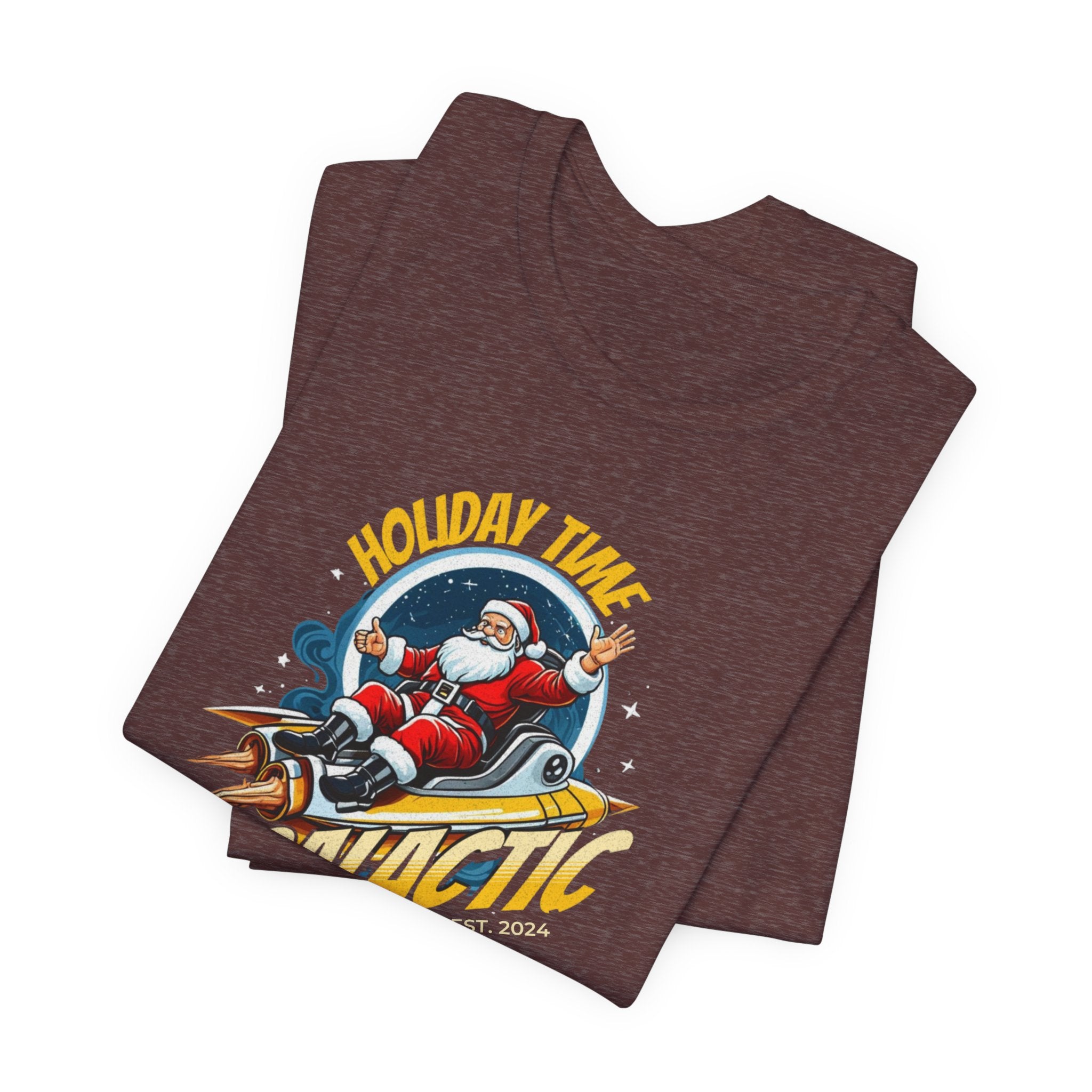 Christmas Galactica Tee| Santa| Rocket ship