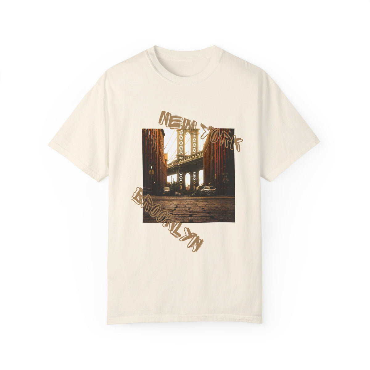 Brooklyn Bridge Backdrop NY by Doctor T-shirt Studio