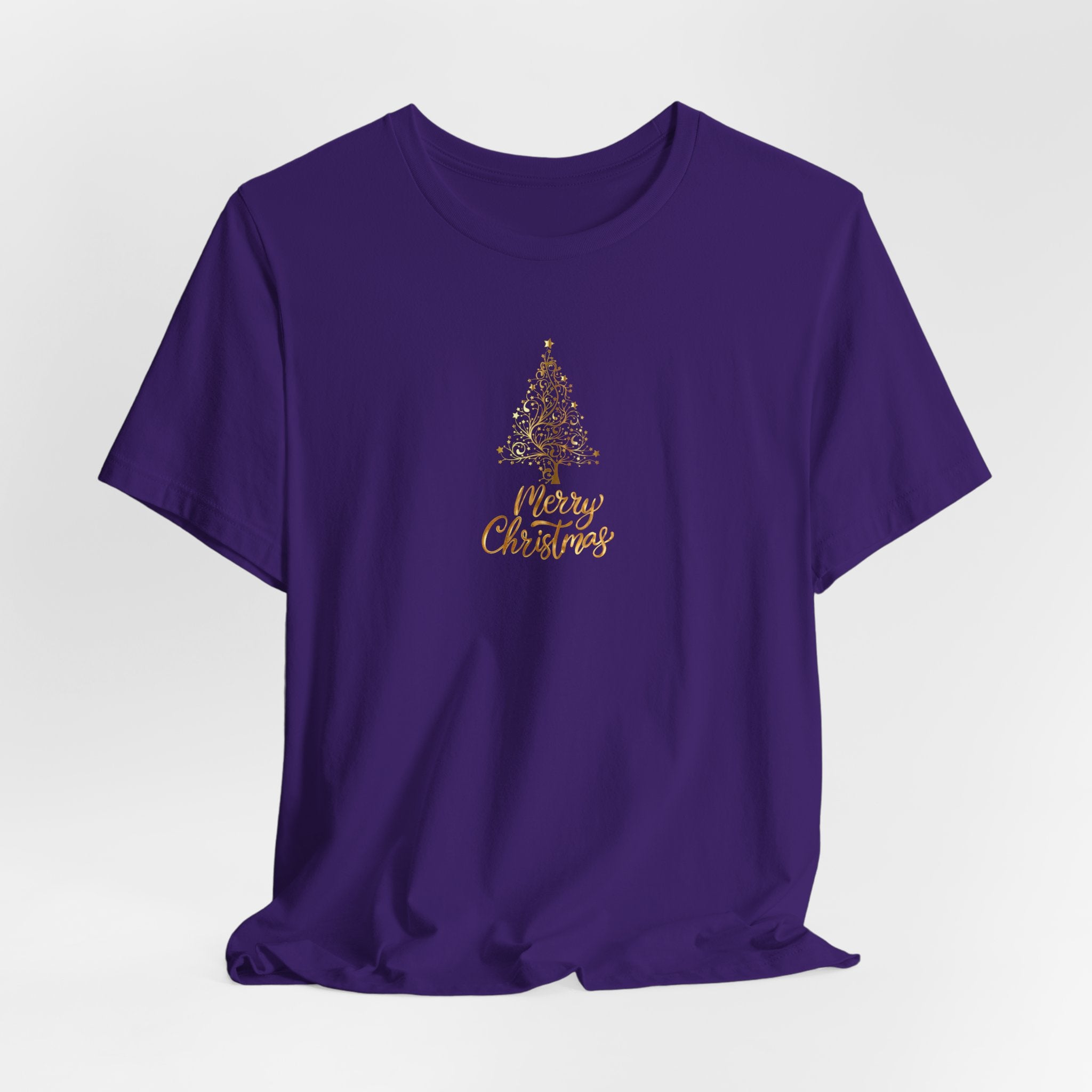 Christmas Golden Tree Unisex Tee Shirt