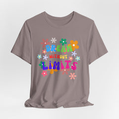 Women's Tee - Inspirational Quote 'Dream Without Limits' by DTS