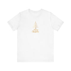 Christmas Golden Tree Unisex Tee Shirt