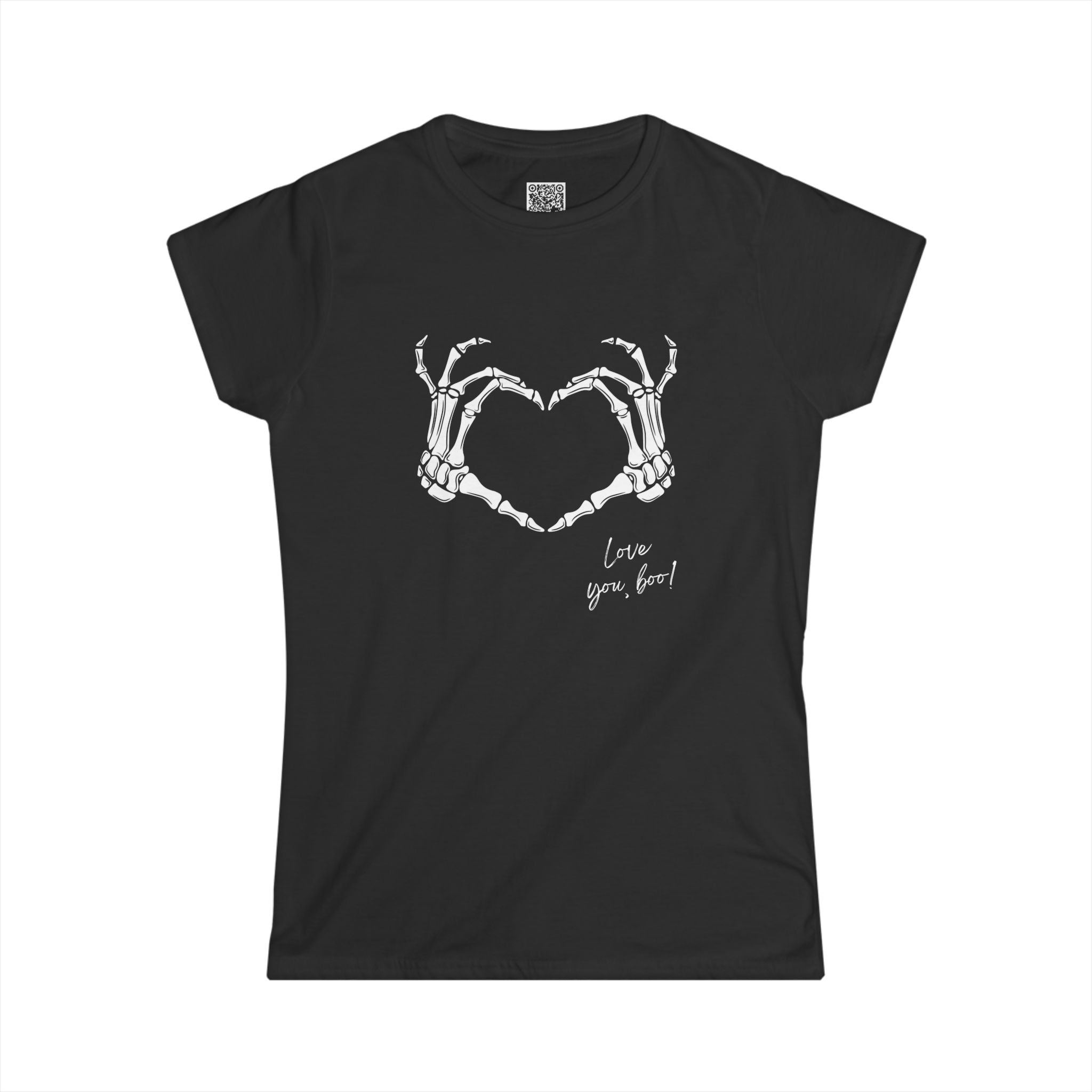 Halloween Skeleton Heart Women's Tee by Doctor T-shirt Studio