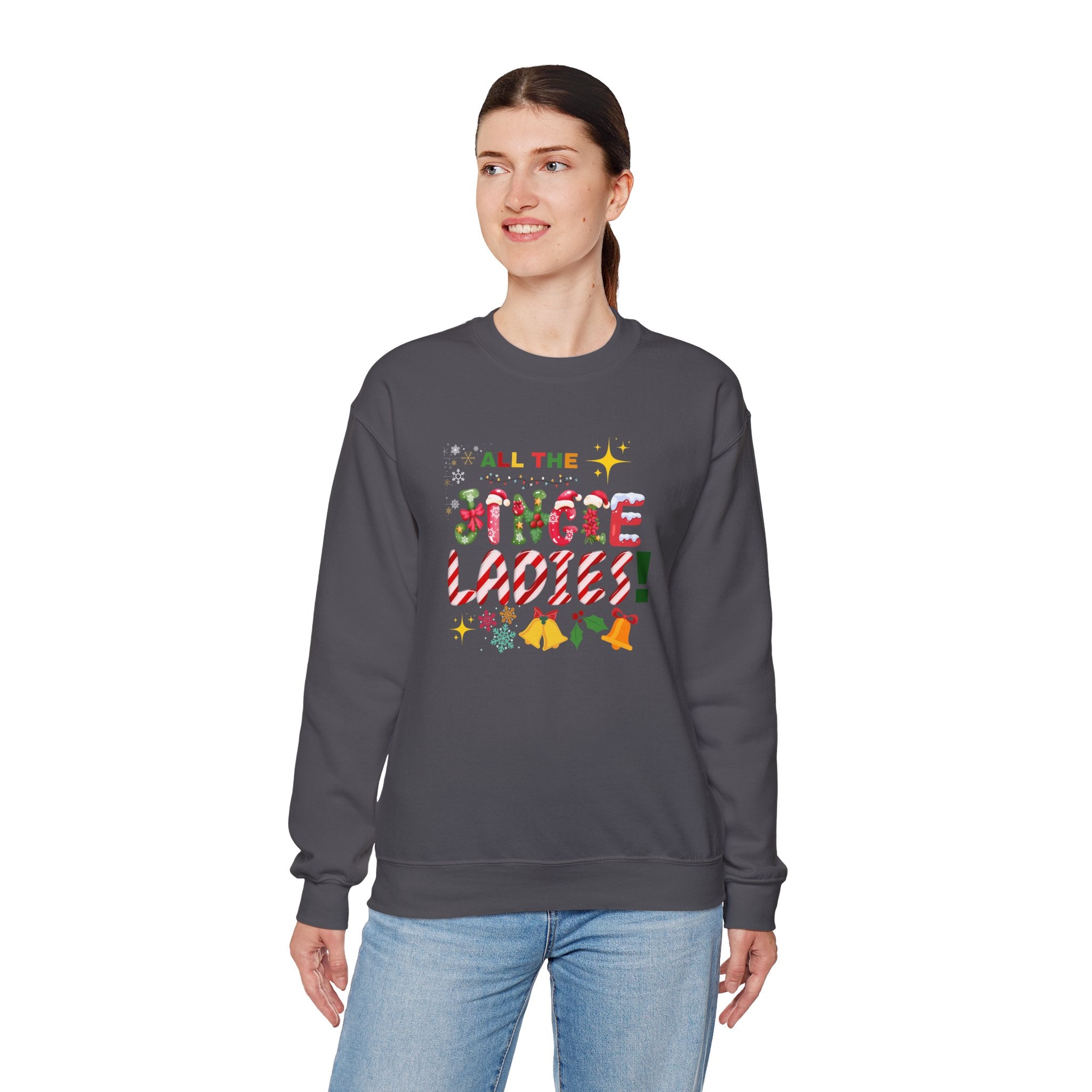 All The Jingle Ladies Sweatshirt| Christmas Sweater| Womens Christmas sweater