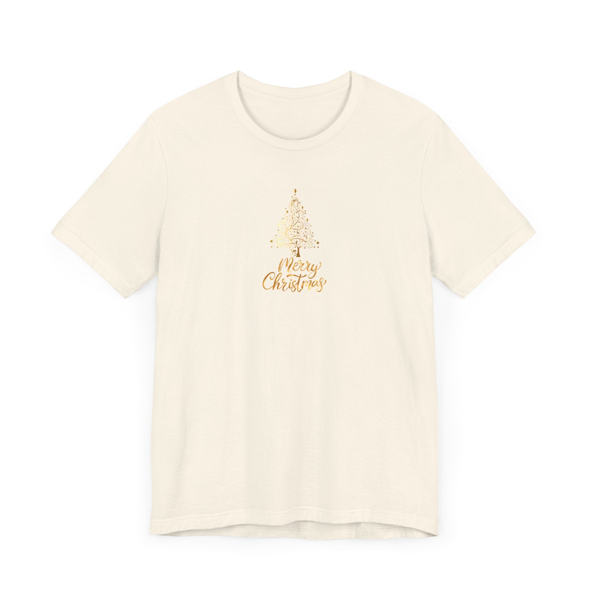 Christmas Golden Tree Unisex Tee Shirt