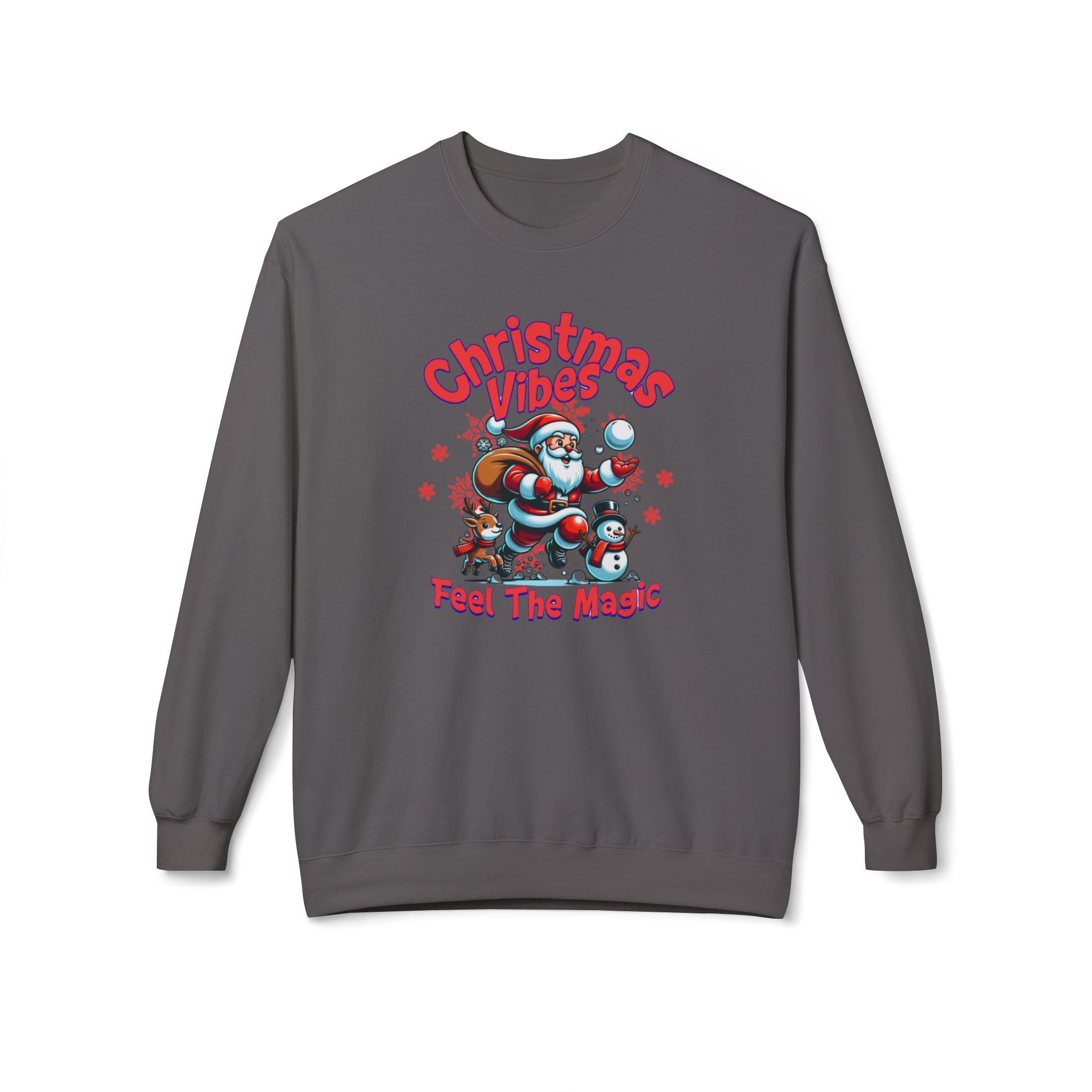 Christmas Crewneck Sweatshirt - Santa, Reindeer, Snowman Design