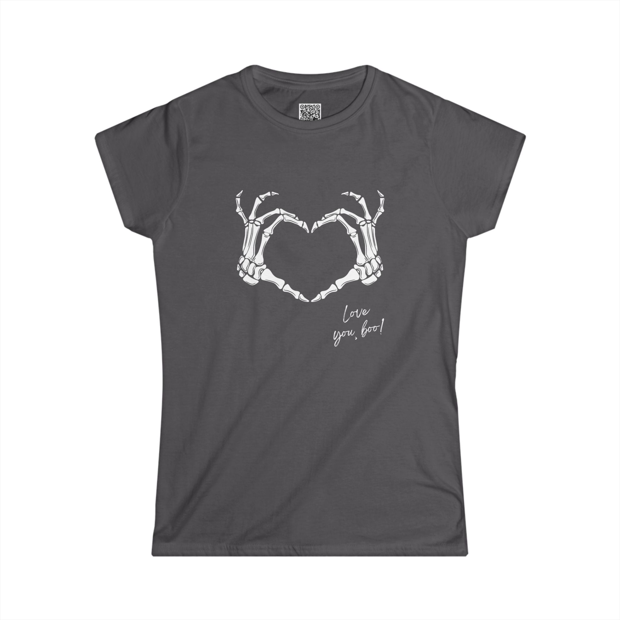 Halloween Skeleton Heart Women's Tee by Doctor T-shirt Studio