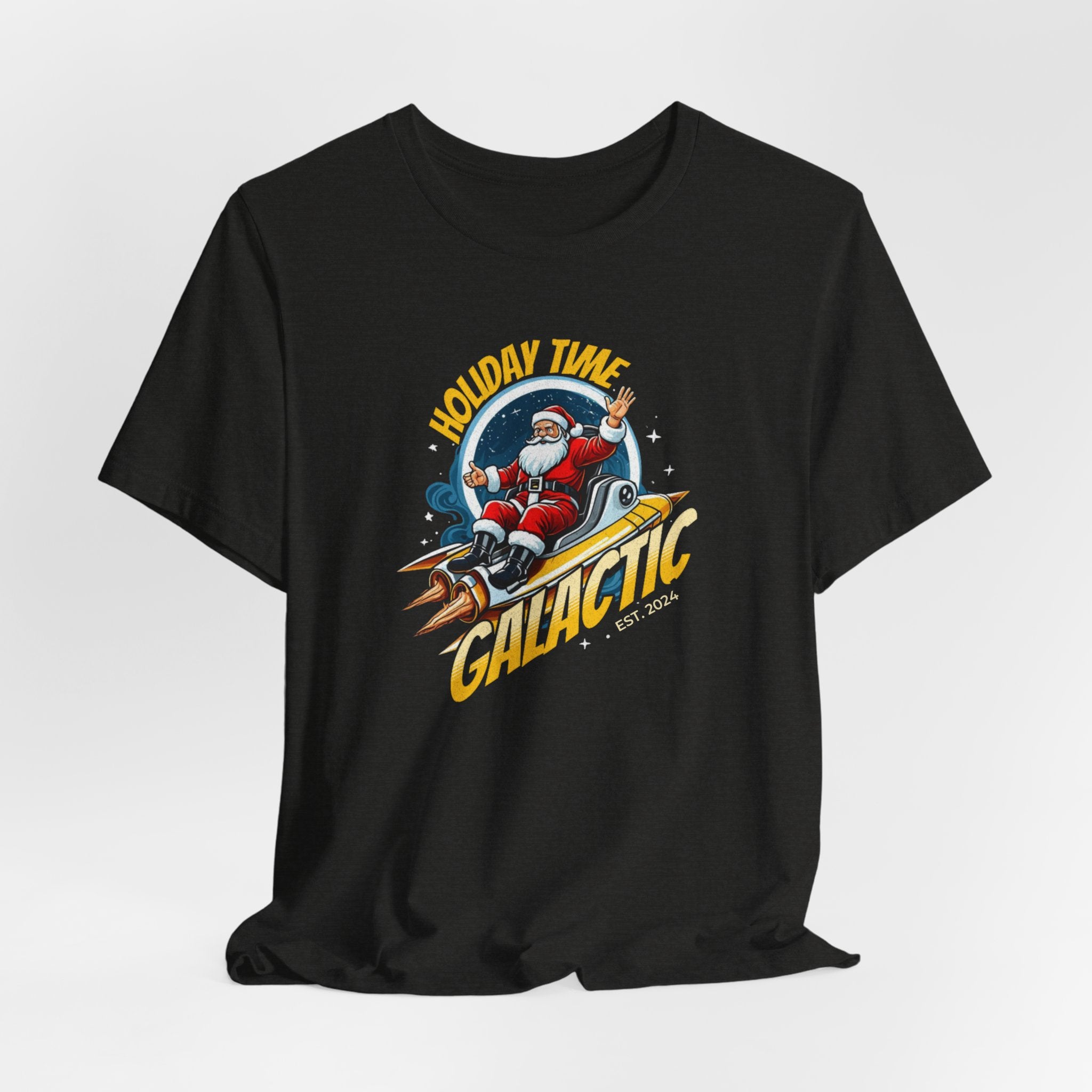 Christmas Galactica Tee| Santa| Rocket ship