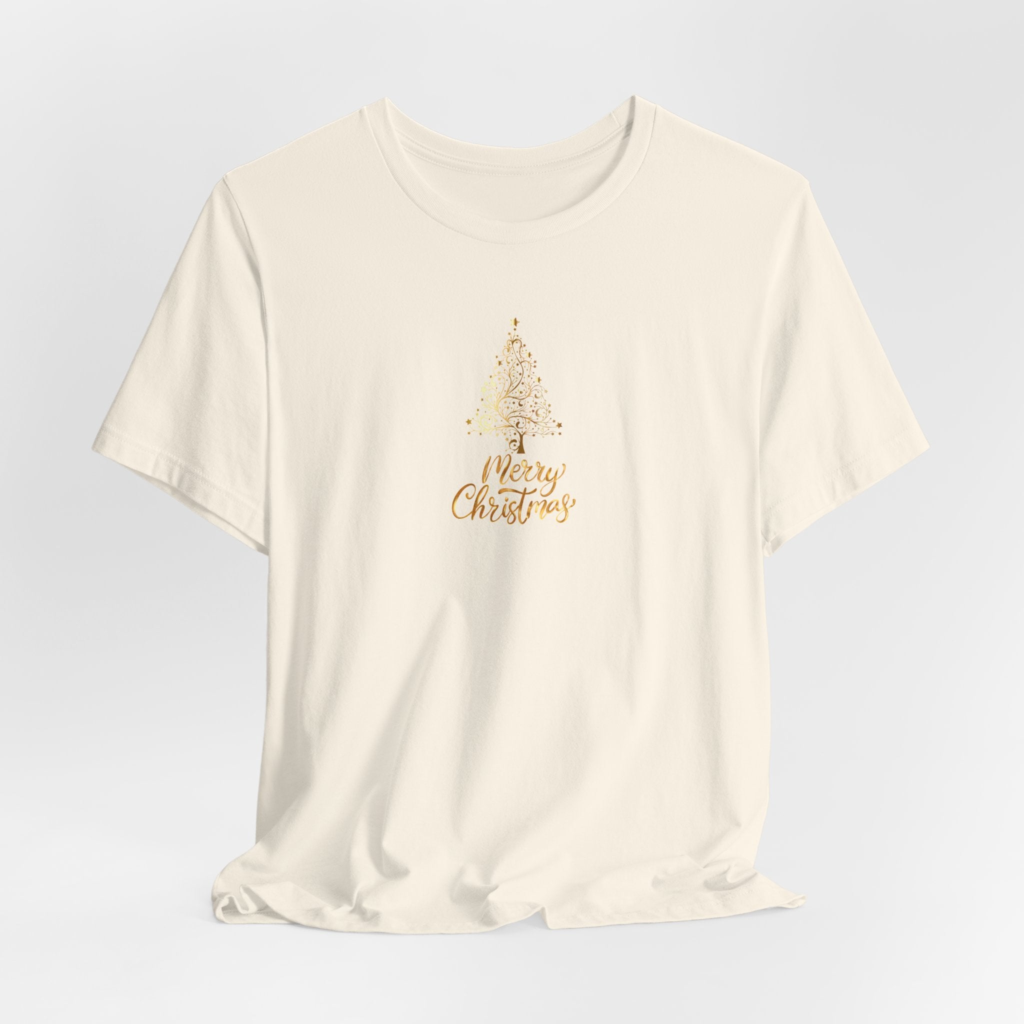 Christmas Golden Tree Unisex Tee Shirt