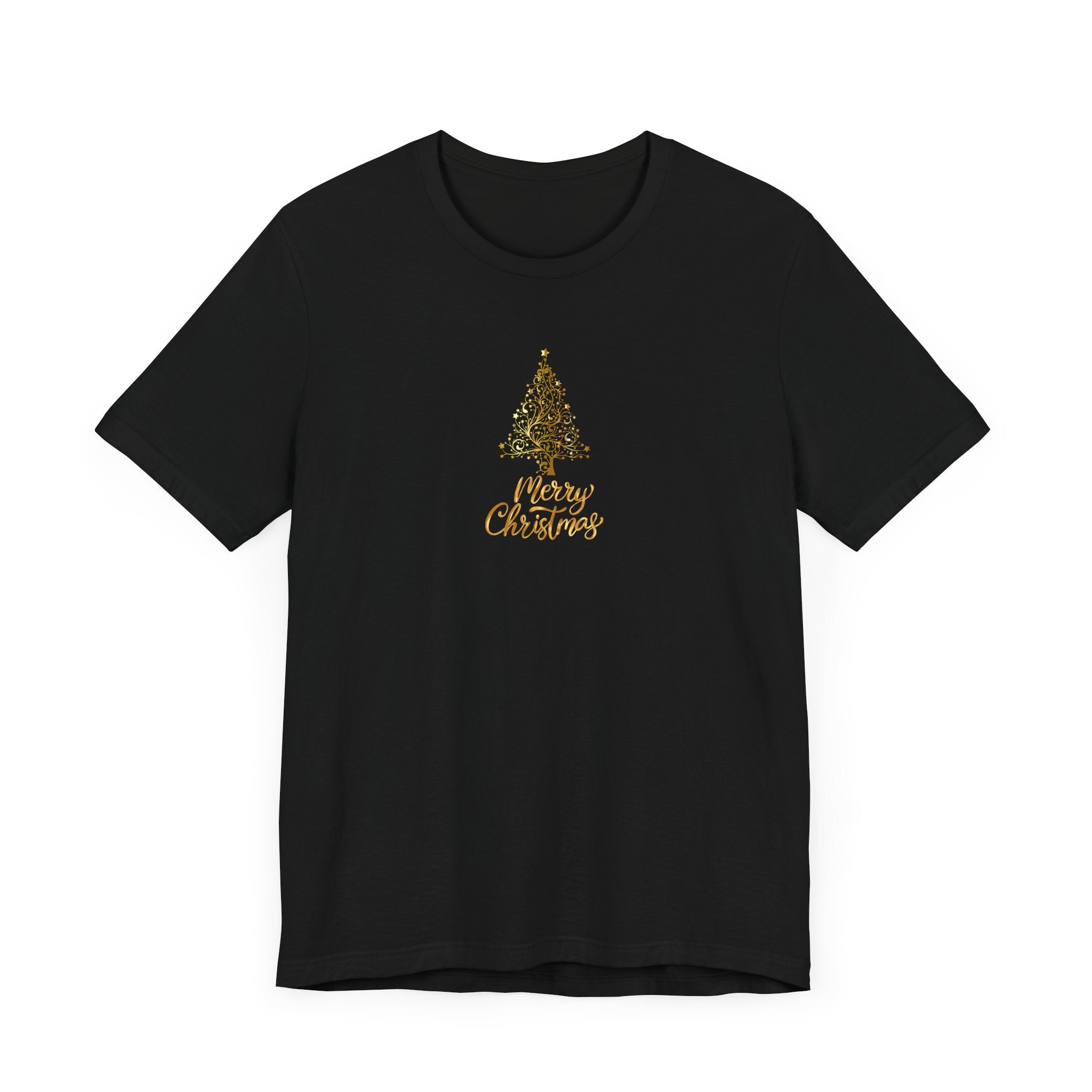 Christmas Golden Tree Unisex Tee Shirt