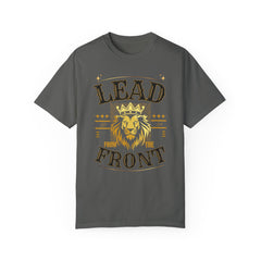 Lead from the Front| Motivational Shirt| Lion shirt| Gold shirt| Streetwear shirt