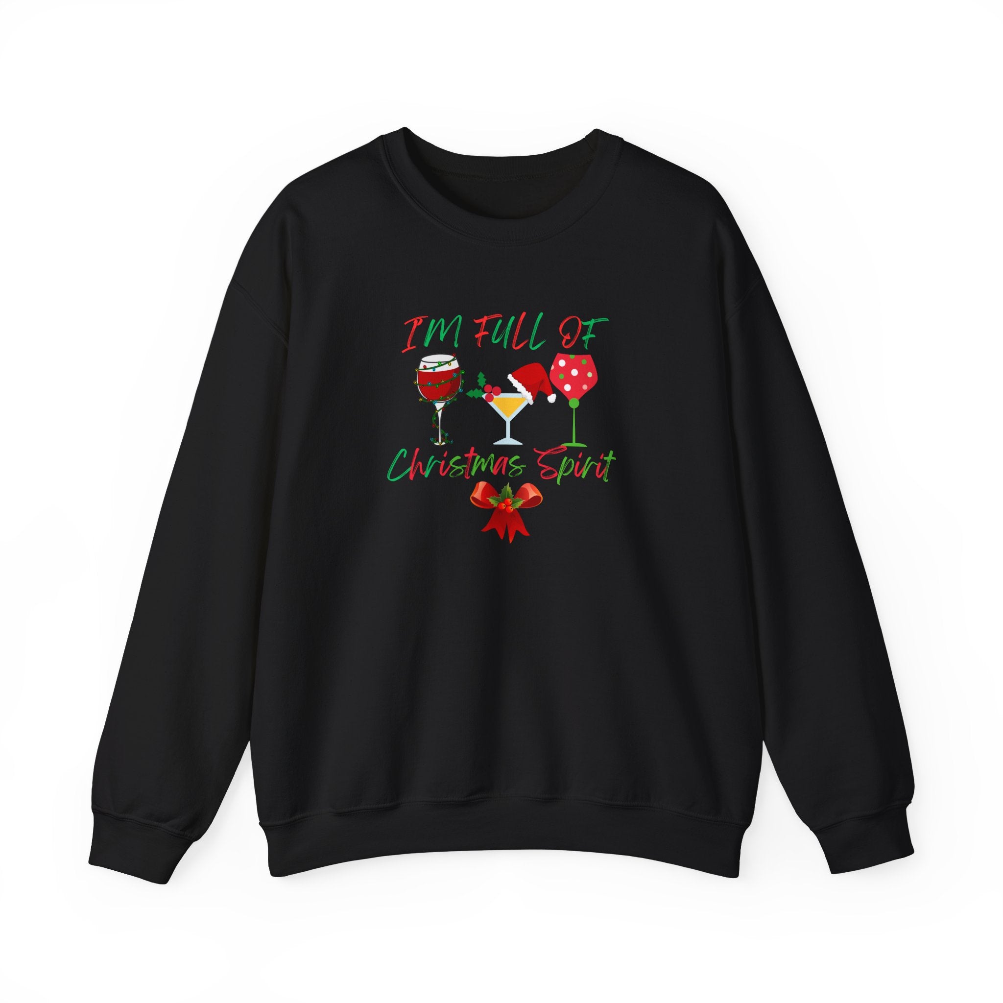 Christmas Spirit Wine Sweatshirt