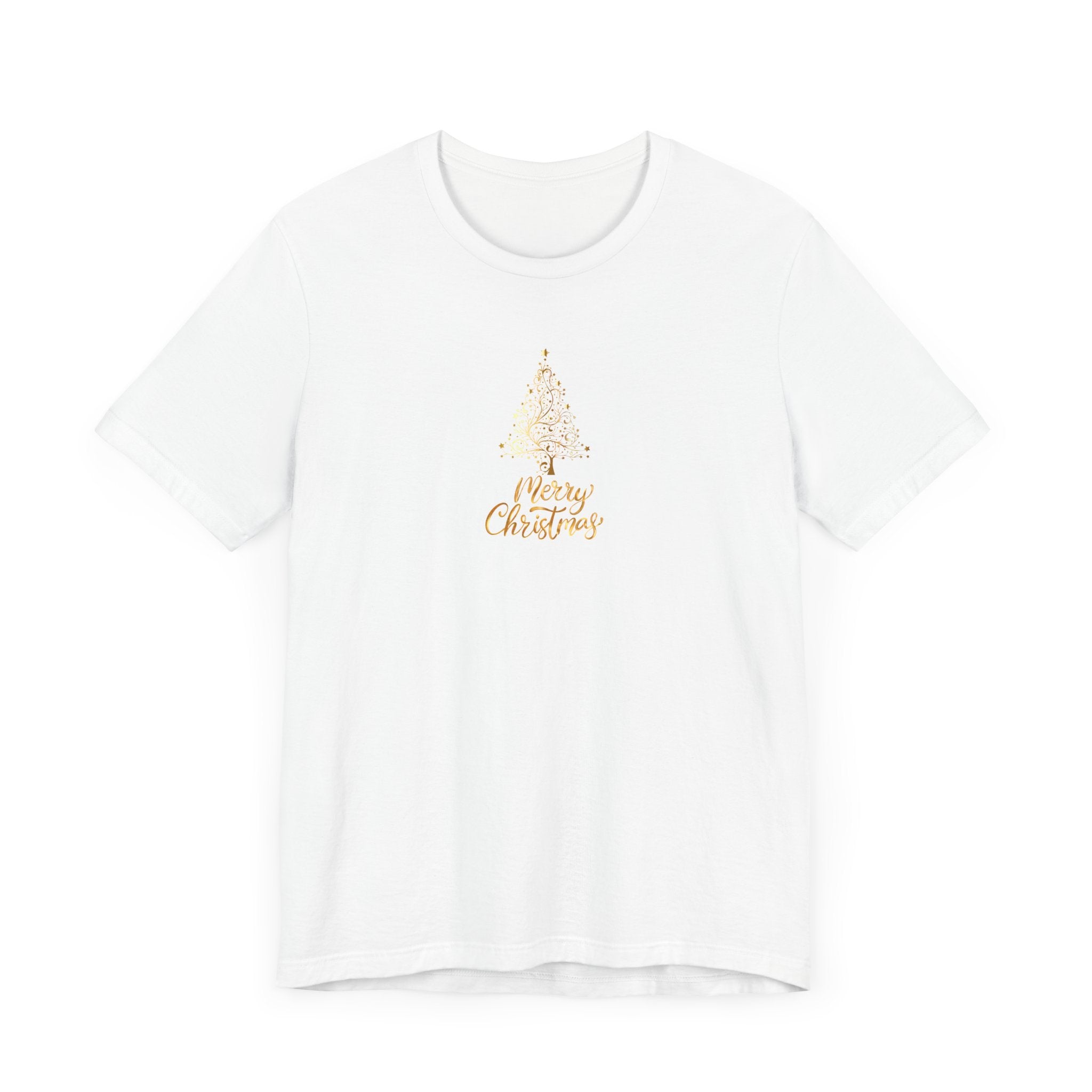 Christmas Golden Tree Unisex Tee Shirt