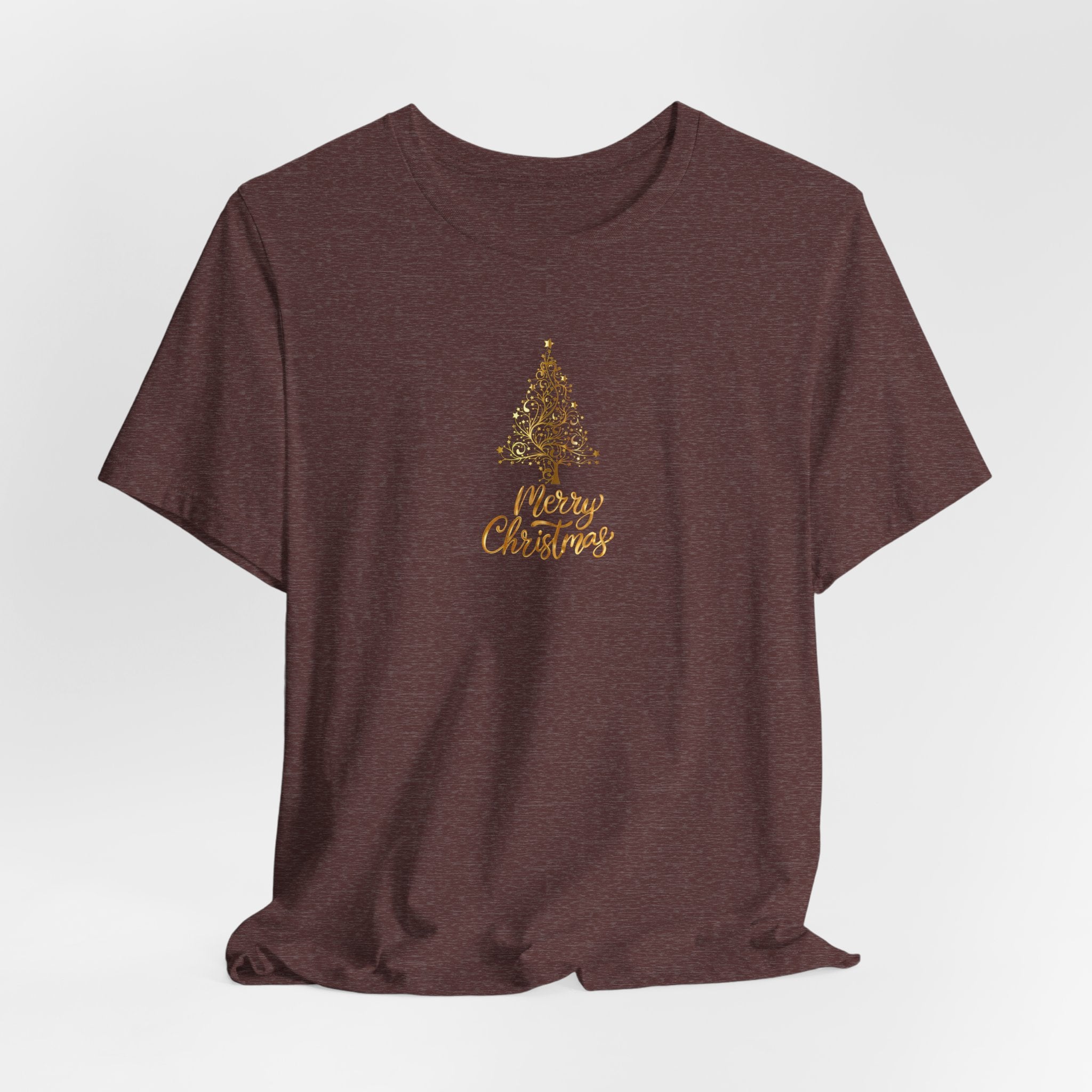 Christmas Golden Tree Unisex Tee Shirt