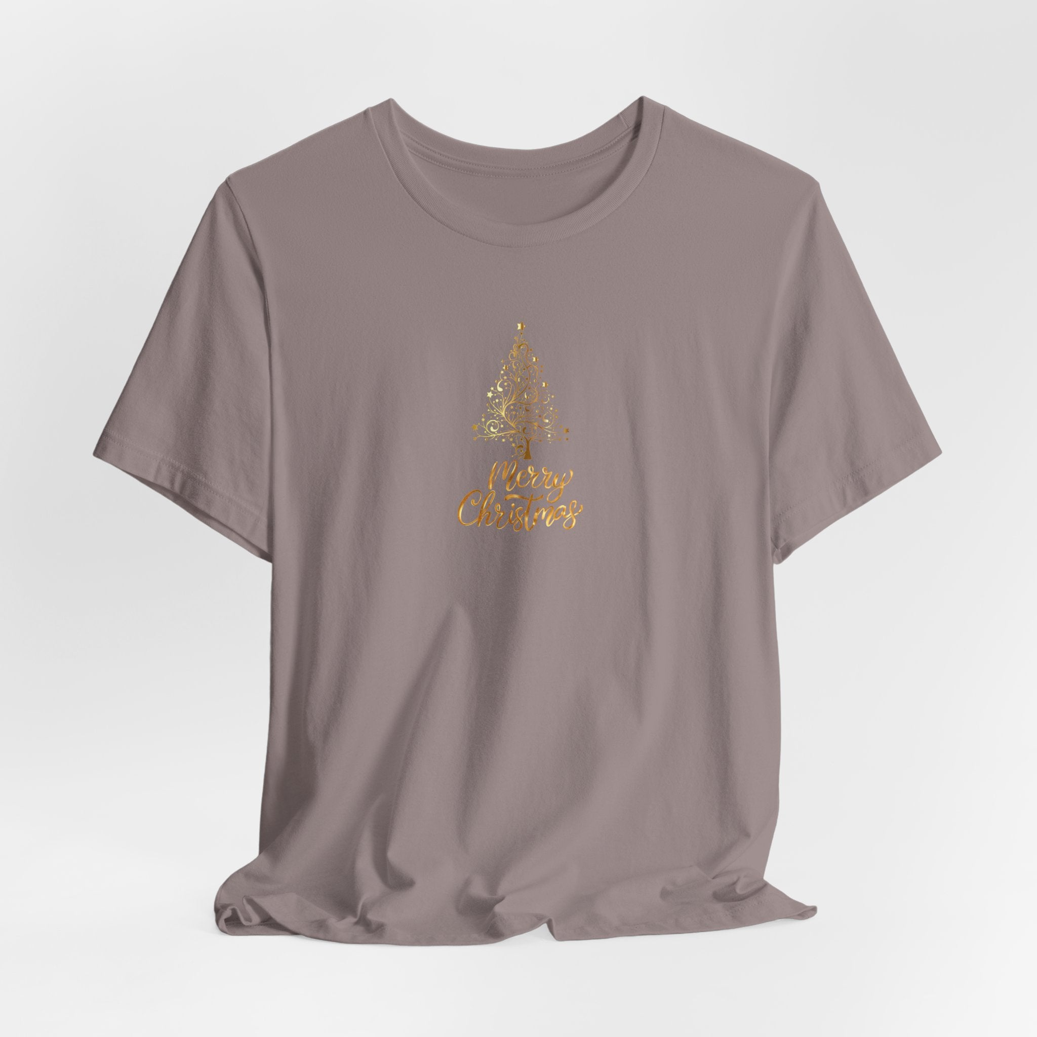 Christmas Golden Tree Unisex Tee Shirt