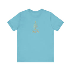 Christmas Golden Tree Unisex Tee Shirt