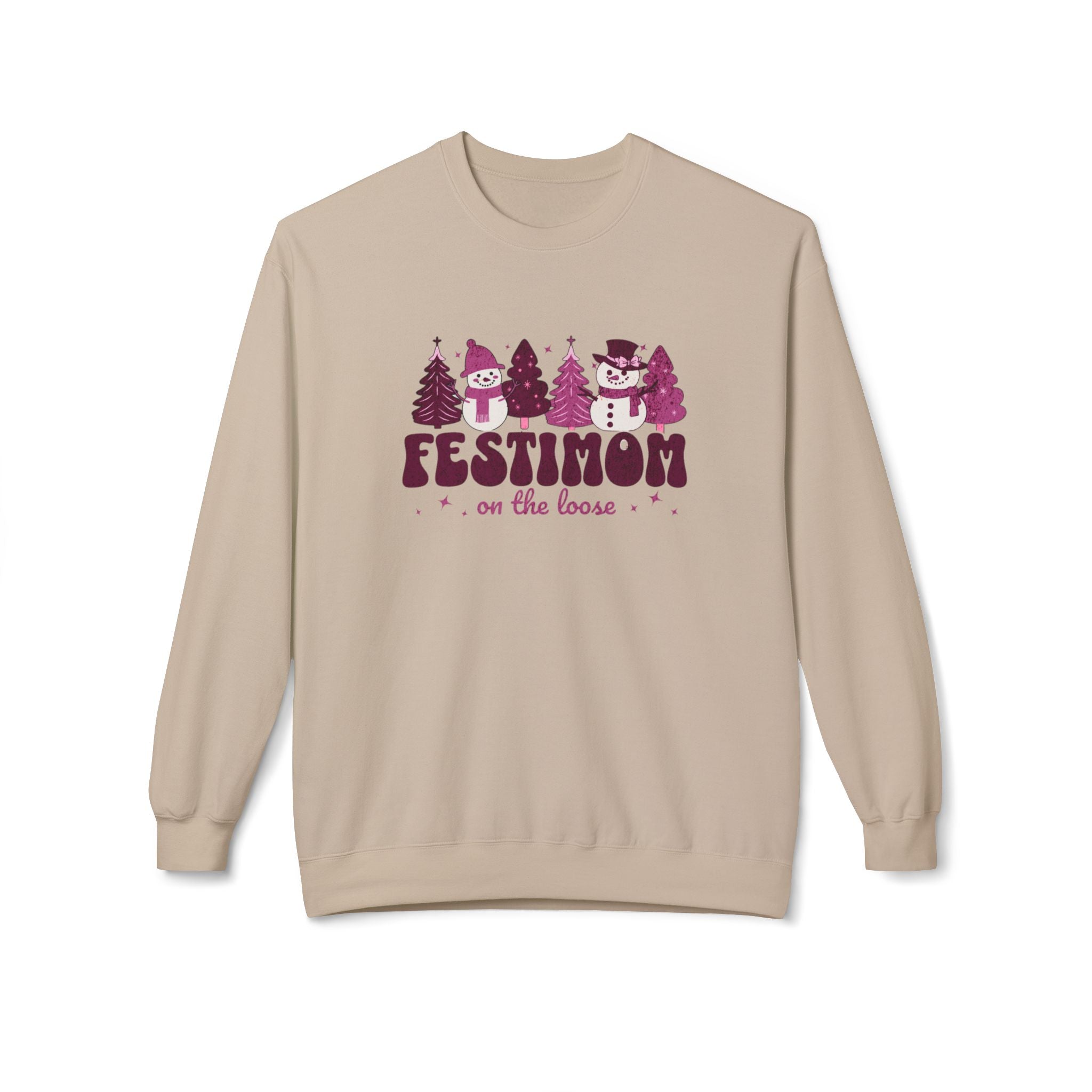 Christmas Festimom Sweatshirt| Mom Sweater| Snowman and Women Sweater